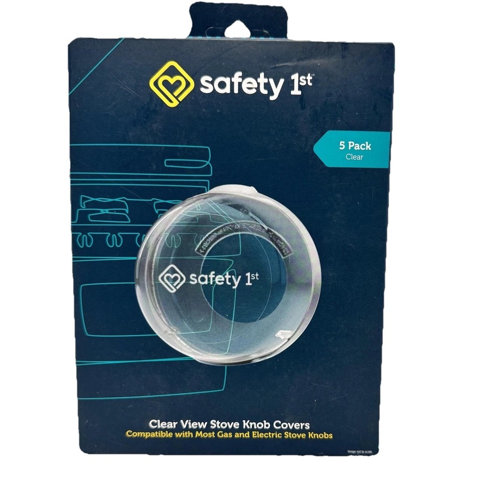 Safety 1st Clear View Stove Knob Covers 5 Pack Clear Baby Safety Gas Electric